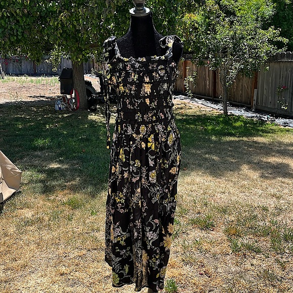 Free People 4way Navy Floral Sundress - Picture 7 of 7